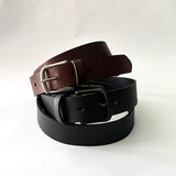Three Rogue Industries Chamberlain Belts stacked on top of each other.