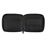 A black Rogue Industries Nylon Zip Around Wallet on a white background.